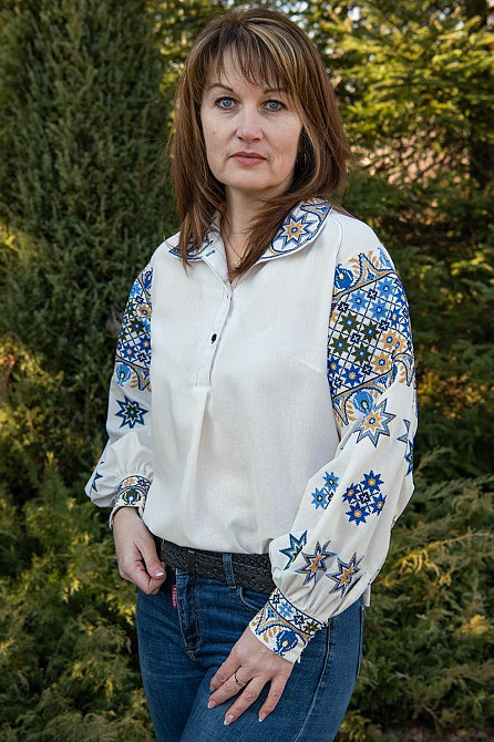 Вышиванка для мальчиков, льняная, молочная, топ Киев - изображение 7