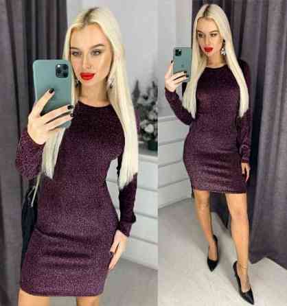 Вечернее платье с люрексом 