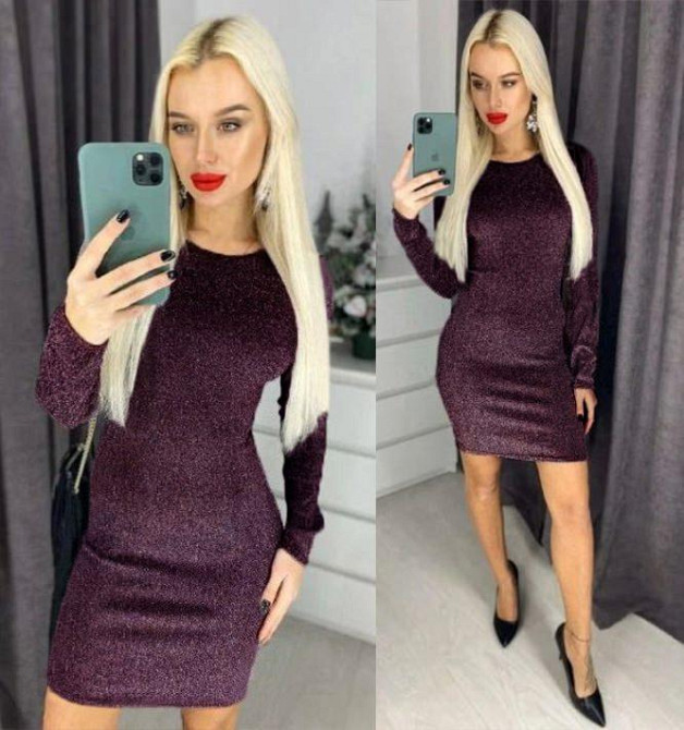 Вечірнє плаття з люрексом "Minor" | Розпродаж моделі 42, Марсала Київ - фото 1