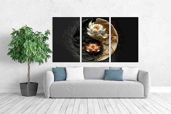 Модульная картина в гостиную / спальню   Інь-Янь   ART-171_3A Киев