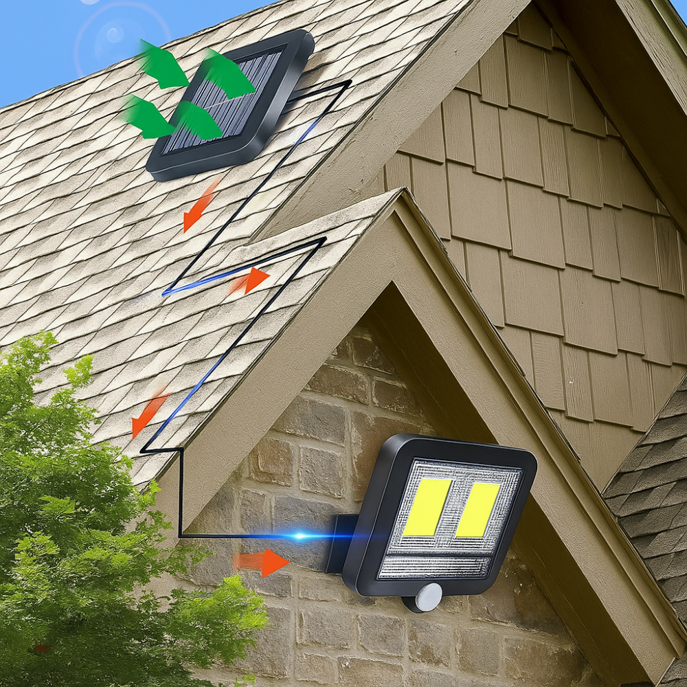 Вуличний світильник на сонячній батареї,1200 мАг,1400лм,2СОВ SL-F98 SBR Київ - фото 7