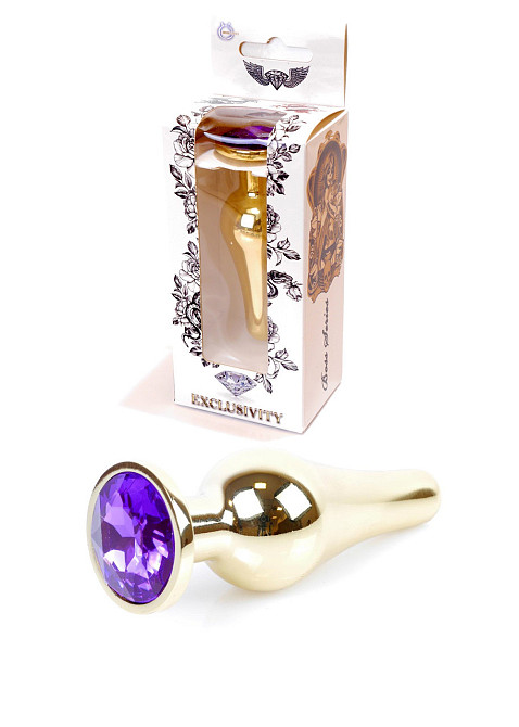 Анальная пробка -Jawellery Gold BUTT PLUGPurple Sex Aura Киев - изображение 1