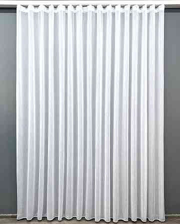 Тюль преміум льон фактурний “Costa” колір білий 1960т Київ