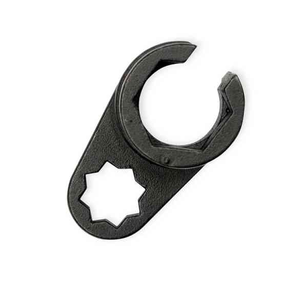 Головка для зняття лямбда-зонда 1/2" 22мм чорна CrMo "наскрізна" Мукачево