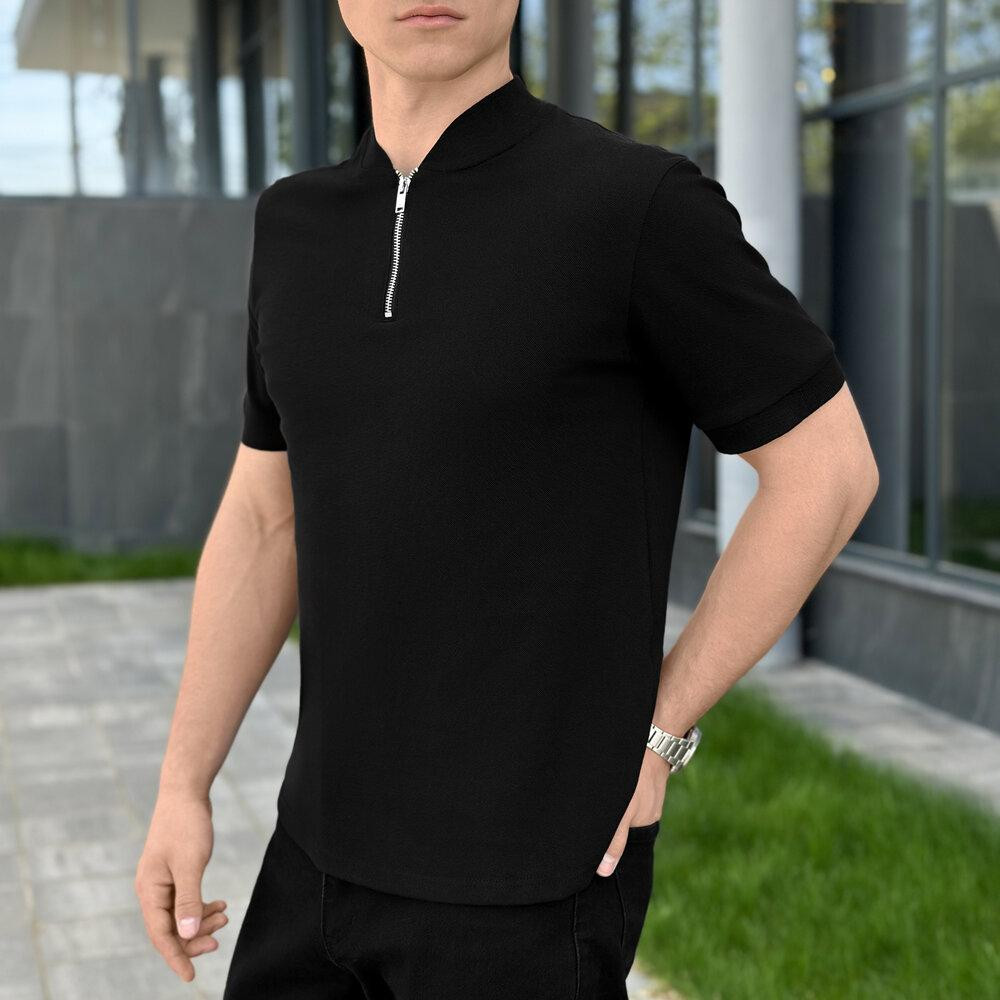 Мужская футболка поло черная Pobedov Nexus Киев - изображение 2