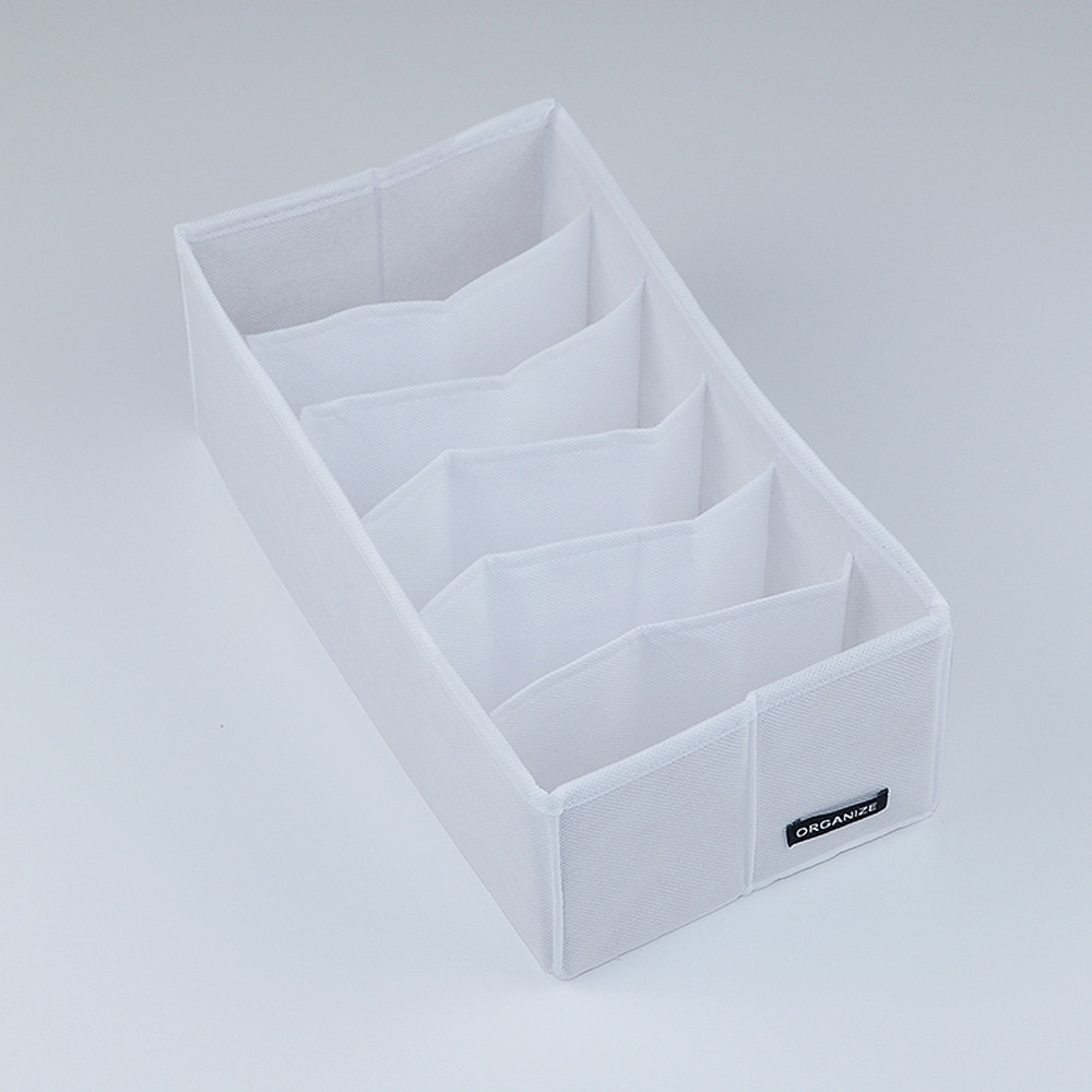Компактный органайзер для белья на 6 прямоугольных ячеек WH-Nsk (Белый) Сумы - изображение 3