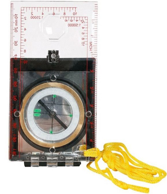 Тактический Компас с картой азимута и стеклом с шнурком Mil-Tec от Sturm (15797000) АБС-пластик Нововолынск - изображение 8