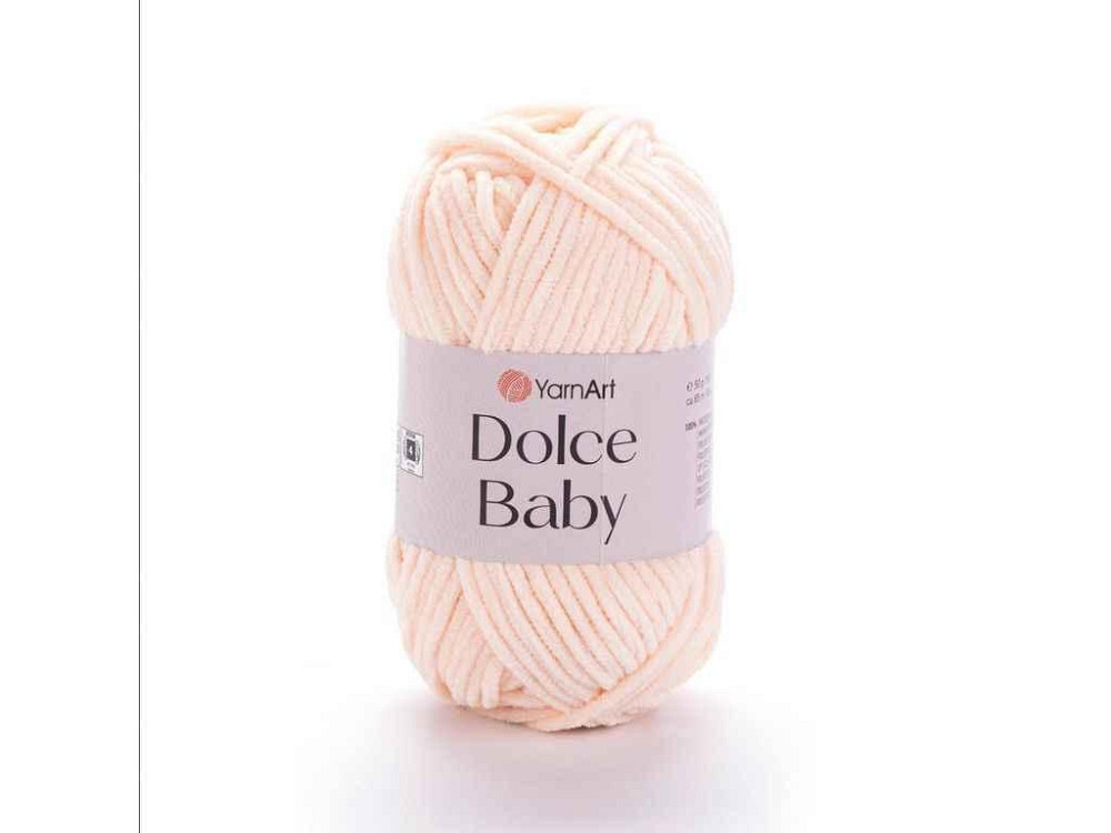 Пряжа Dolce Baby світлий персик 100% мікрополіестр 85м 50г 5шт/уп 779 ТМ YarnArt Київ - фото 1