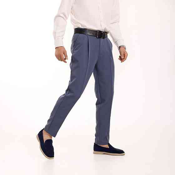 Антрацит темно-сірі чоловічі штани смарт-кежуал зі стрілками Pobedov Legend Київ