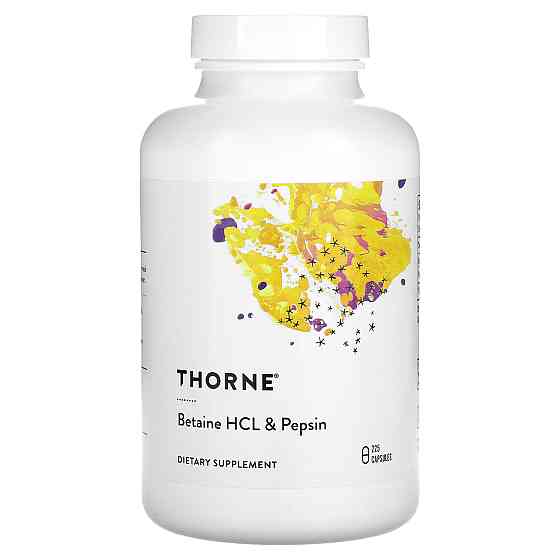 Бетаїну гідрохлорид та пепсін (Betaine HCL and Pepsin) 225 капсул Київ