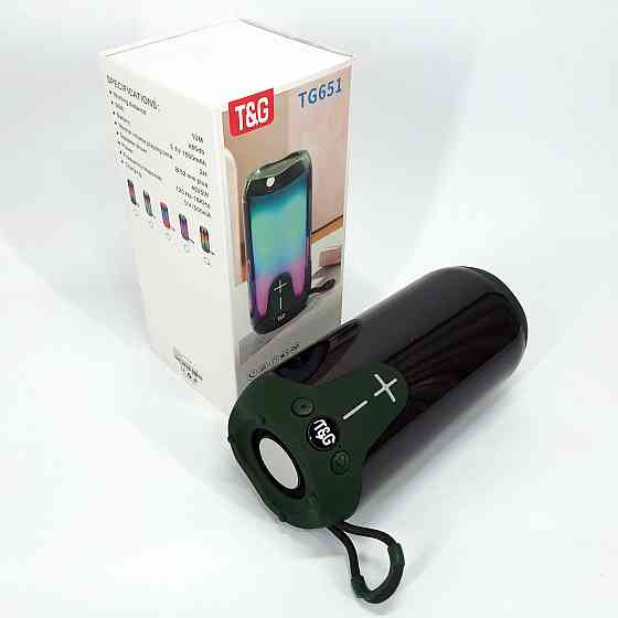 Потужна колонка блютуз з підсвічуванням TG651, Портативна колонка з Bluetooth, WD-960 Бездротова колонка Київ