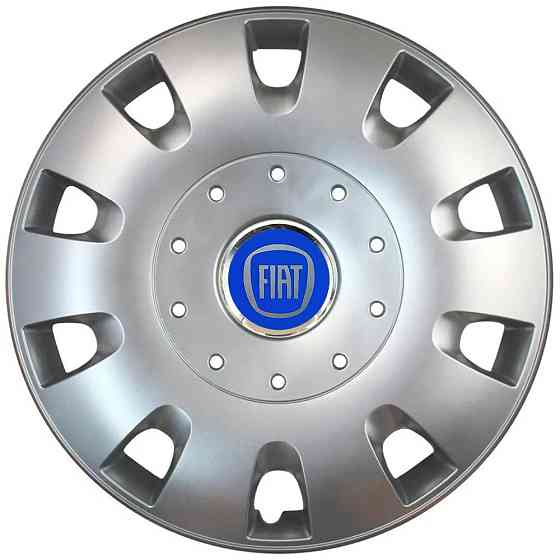Автомобільні модельні ковпаки R16 Fiat (синій) 401 4шт, SJS, сріблясті Вінниця