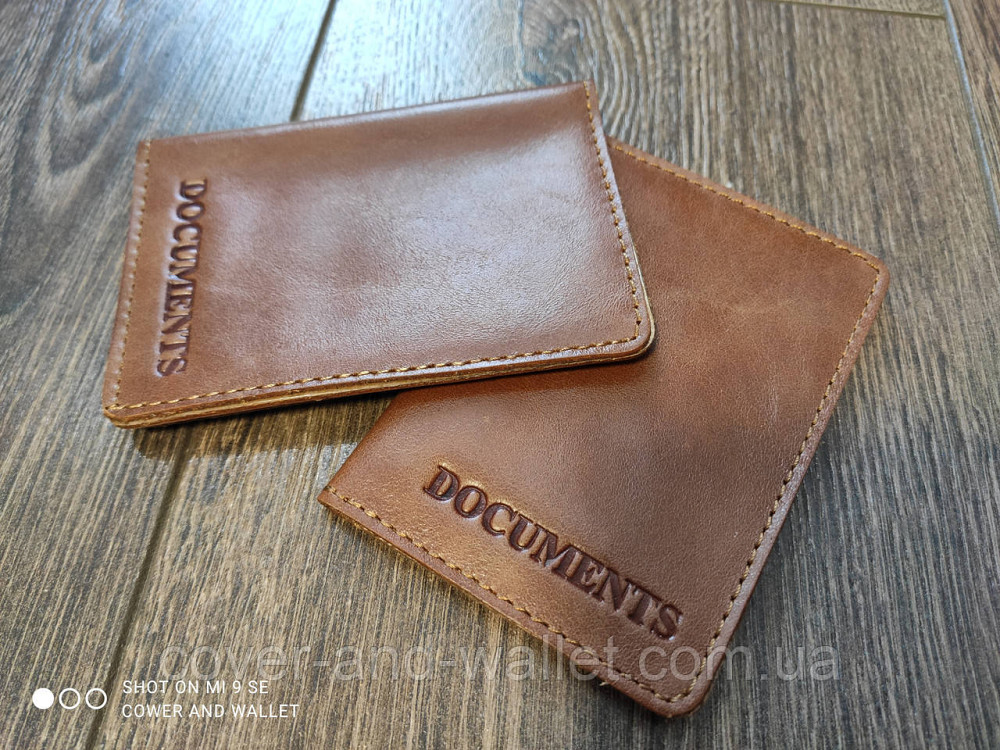 Обкладинка для авто документів та ID паспорта з натуральної шкіри ST Leather Київ - фото 5