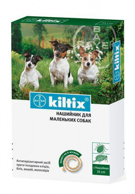 Кілтікс нашийник проти бліх і кліщів для малих порід собак 35 см Київ - фото 2