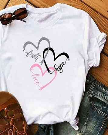 Футболка жіноча з принтом  48 Біла 2664088734 Дніпро