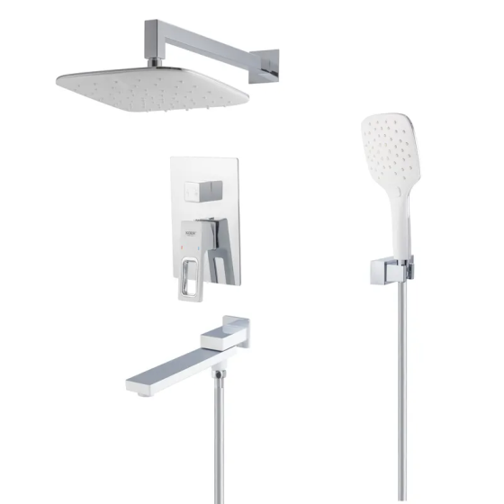 Душова система вбудована KOER KB-66009-04 3 функціі (Колір хром+білий) (KR5990)   ( 24103 ) Харків