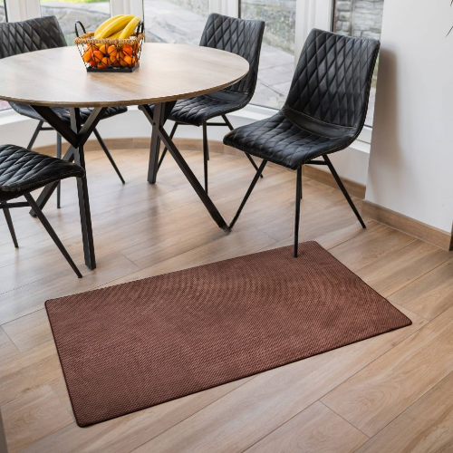 Килим універсальний для підлоги ТМ Dariana Шелл 68*120см коричневий Житомир - фото 4