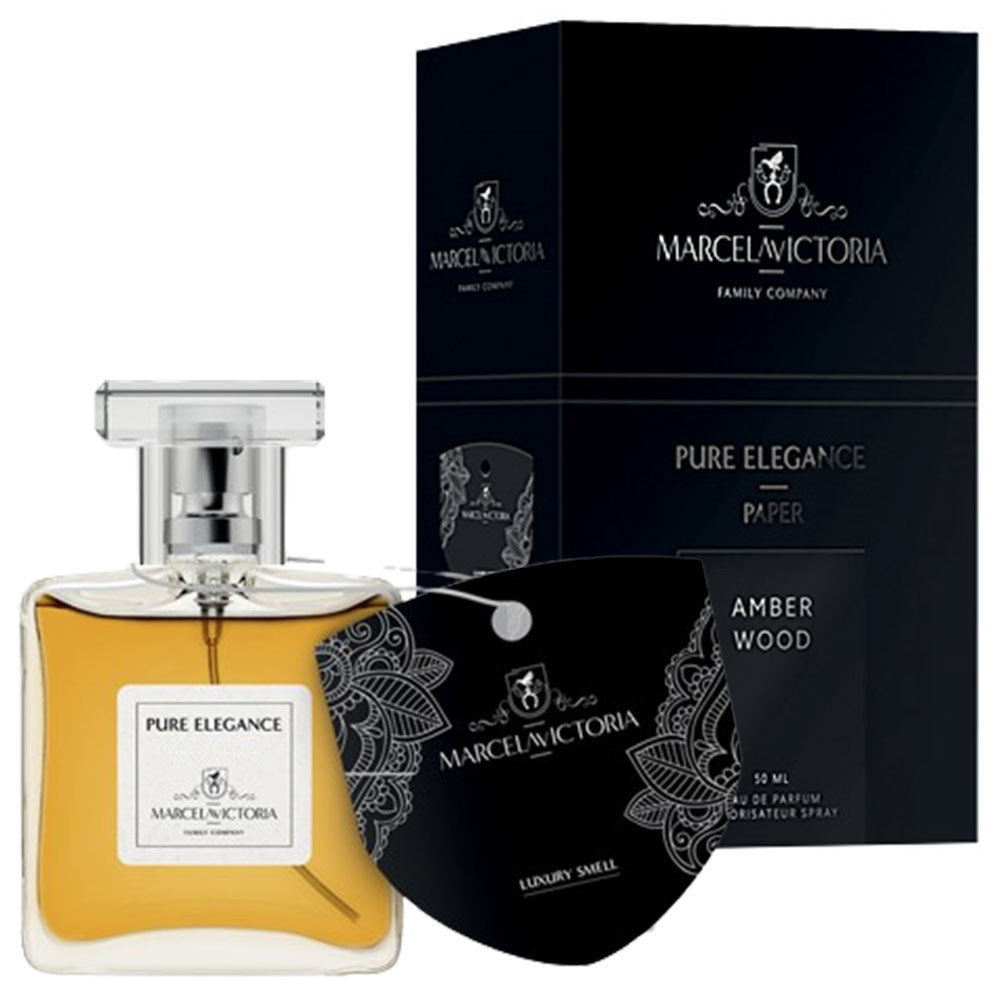 Ароматизатор для авто спрей "Pure Elegance" Amber Wood (Бурштинове дерево) 50мл Tasotti Київ - фото 1