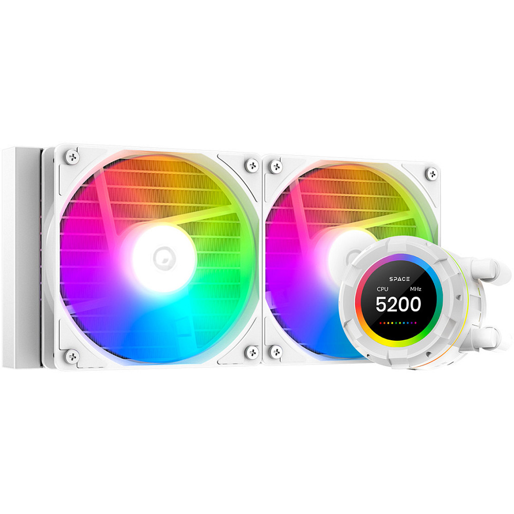 Система водяного охолодження ID-Cooling Space LCD SL240 XE White Білий Харьков - изображение 17