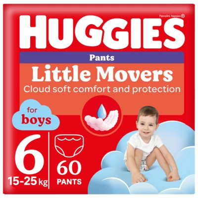Подгузники Huggies Pants 6 (15-25 кг) для мальчиков 60 шт (5029053564142) Винница - изображение 1