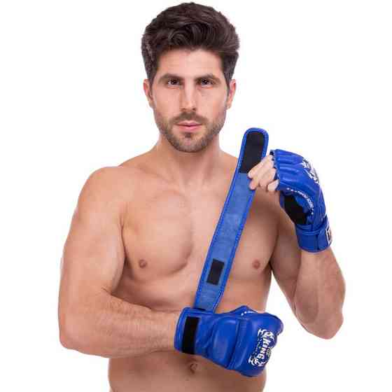 Рукавиці для змішаних єдиноборств MMA шкіряні TOP KING Super TKGGS розмір S-XL кольори в асортименті Рукавички для боксу Київ