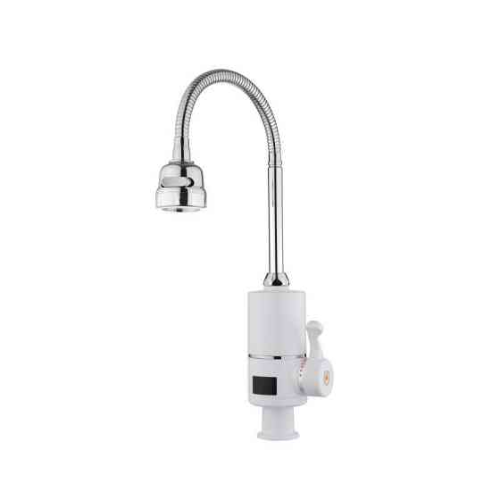 Проточний кран-водонагрівач для кухні на три режими Lidz Warm 062 LDWAR062WCR49099 White/Chrome Київ