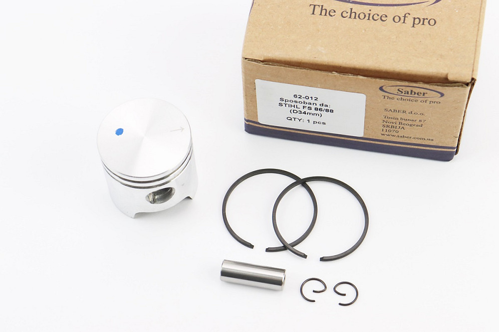 Поршень к-кт 34mm (палець 8mm)  FS-86/88 Київ - фото 1