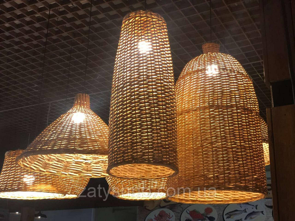 Висока плетена люстра | Київ - фото 4