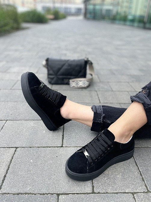 Kentro Кросівки жіночі KENTO 2171 чорні (весна-осінь, замша натуральна) (2646) 36р.38р.39р. Коломия - фото 9