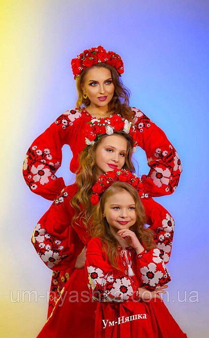 Жіноча вишита сукня на натуральному полотні Паризький букет Кривий Ріг - фото 3