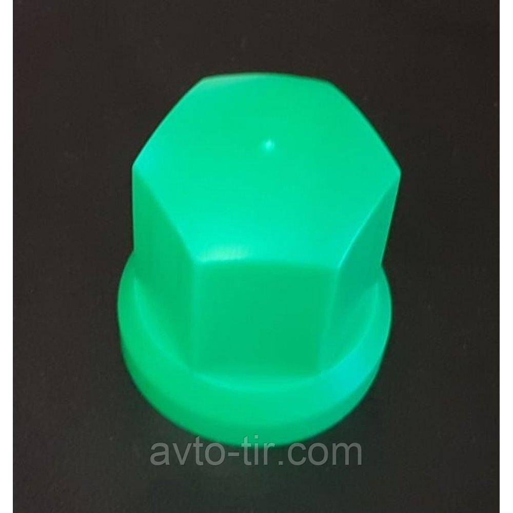 Ковпачок пластиковий на гайку 33 мм зелений високий Луцк - изображение 1