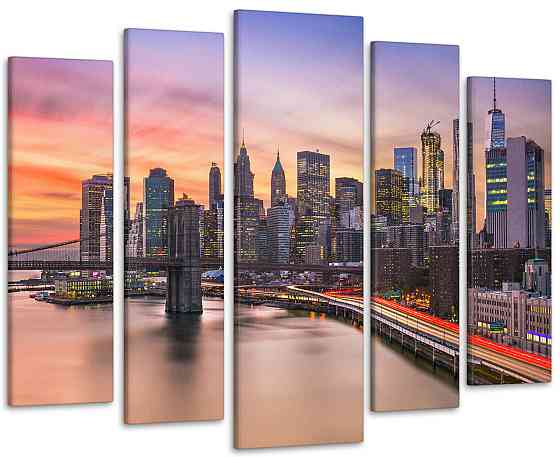 Модульна картина Місто Захід Art-32_5 Київ