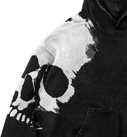 Худи, серая толстовка мужская, свитшот с принтом 2759194457 размер 48 Днепр