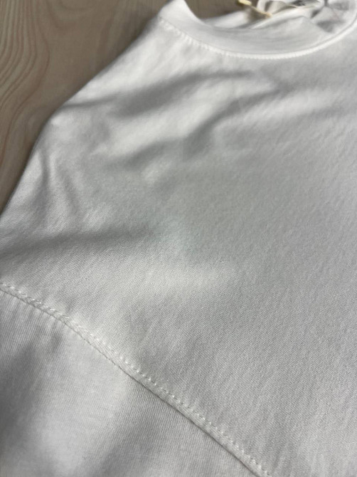 Футболка жіноча Pepper&mint BX24-19 біла оверсайз з кишенею та вишивкою , білий, S Київ - фото 6