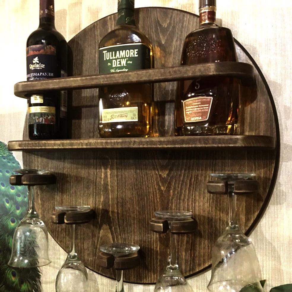 Настінна винна полиця "Фукугава" мустанг Миколаїв - фото 1