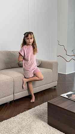 Дитяча піжама з плюш-велюру Пудра 134-140 Харків