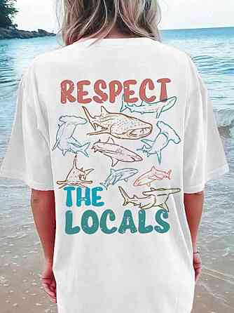 Футболка женская с принтом  48 Белая 2664087763 Днепр