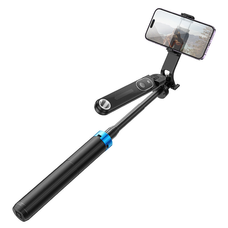 Селфі-монопод HOCO K22 Handy aluminum alloy anti-shake live broadcast holder Black Киев - изображение 3