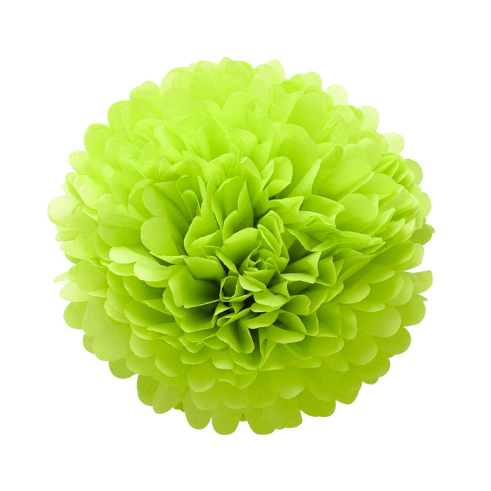 Помпон бумажный для праздника 15 см фруктово-зеленый Киев - изображение 2