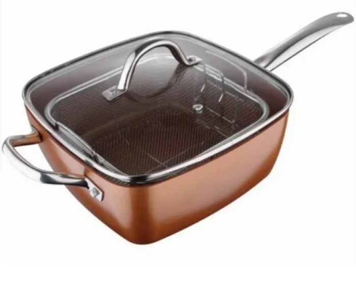 Сковорода-фритюрница UNIQUE UN-5251 24см 4 предмета 6859 Одесса - изображение 5