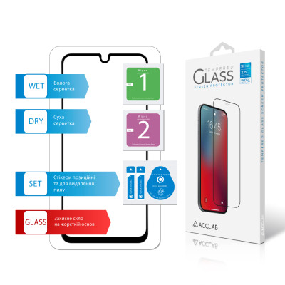 Скло захисне ACCLAB Full Glue Samsung A16 Black (1283126598821) Вінниця - фото 7