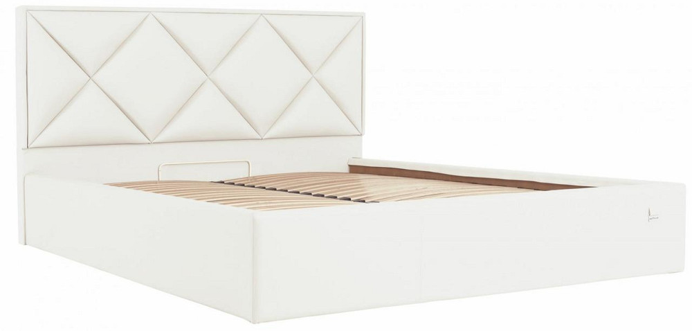 Кровать Двуспальная Leeds Comfort 180 х 190 см Fly 2200 С подъемным механизмом и нишей для белья Белый Днепр - изображение 11