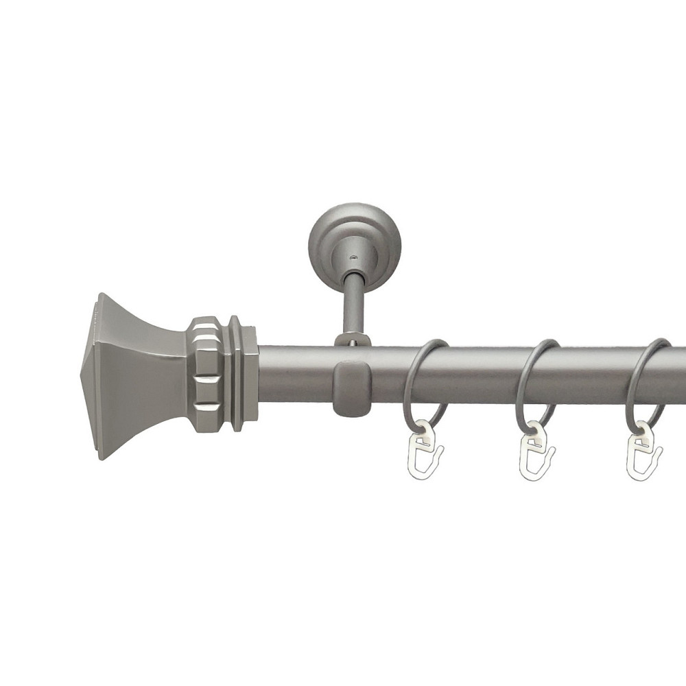 Карниз Orvit Емпорія металевий однорядний відкритий гладка труба кільце металеве Сатин 25 мм 200 см (00-00023267) Львів - фото 1