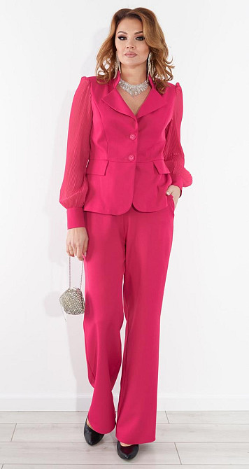 Красивый брючный костюм плиссе (50) Киев - изображение 6