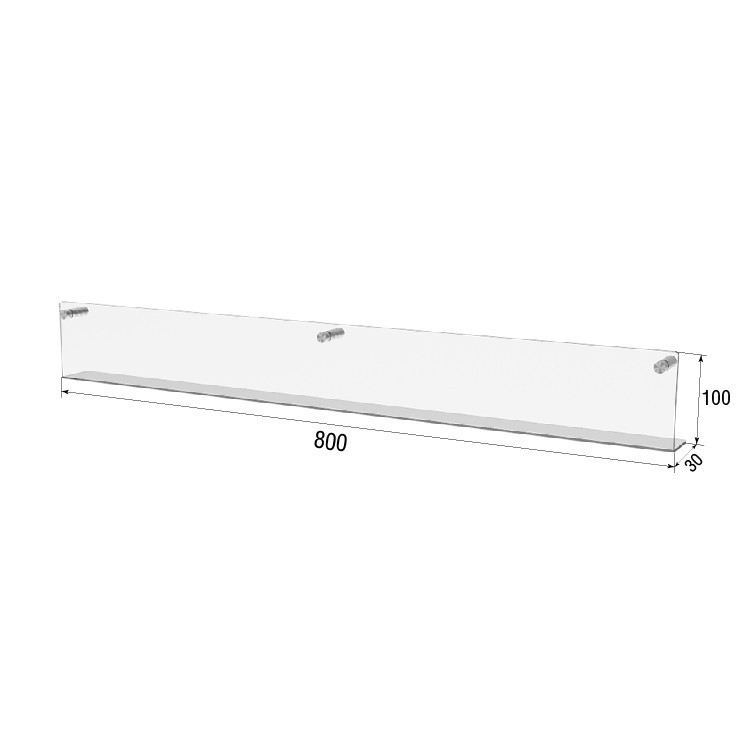 Полиця EKOSTAR настінна 800х100х30 Київ - фото 3