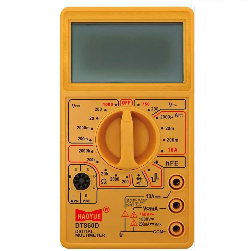 Современные цифровые мультиметры, Мультиметр цифровой тестер амперметр, Мультиметр для дома AF-63 Киев - изображение 1
