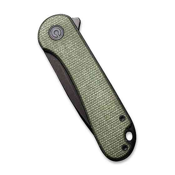 Нож складной карманный Civvi Elementum, (7.5 см) D2 / Micarta зеленый Киев