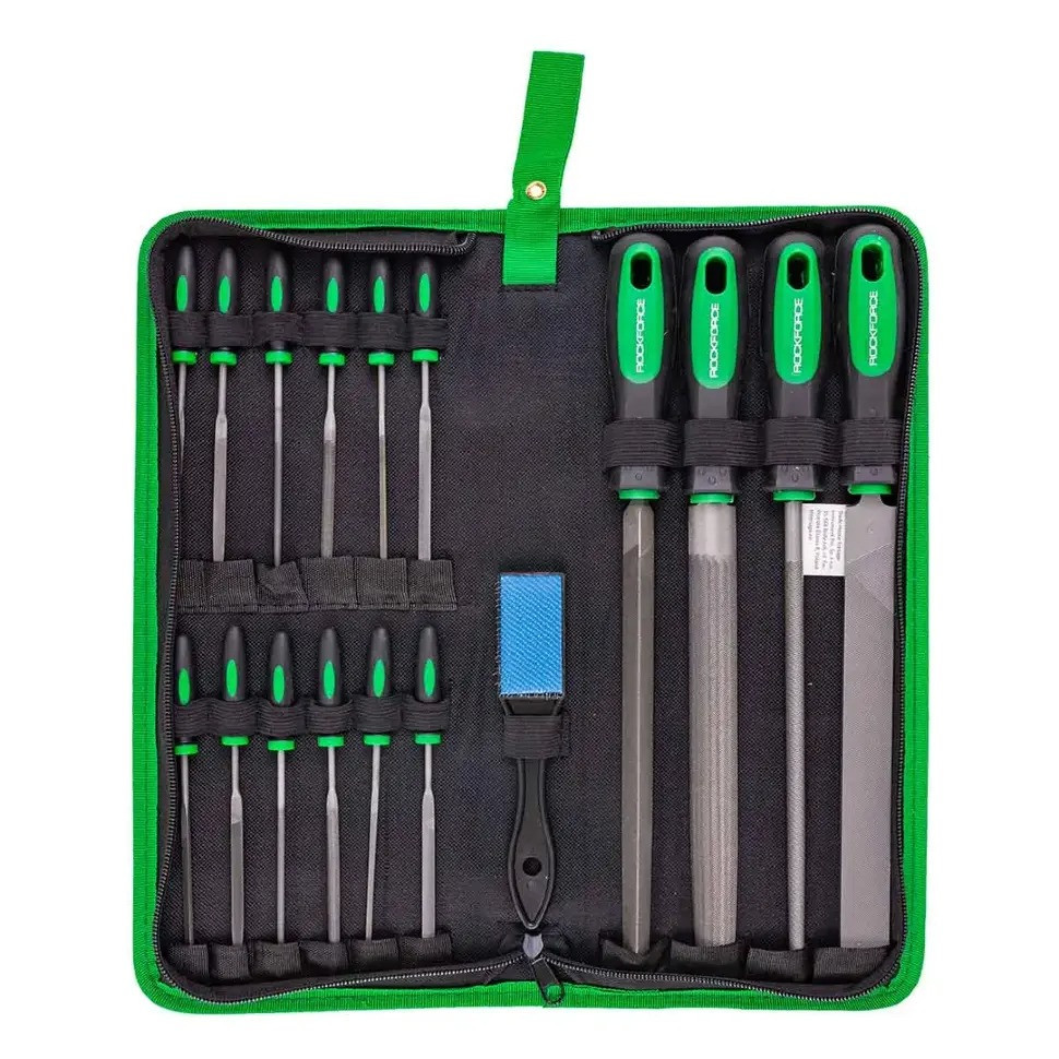 Набор напильников и надфилей разнопрофильных 17пр. Rockforce RF-5056W Одесса - изображение 1