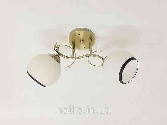 Люстра потолочная на 2 плафона 6220J/2 Бронза Киев