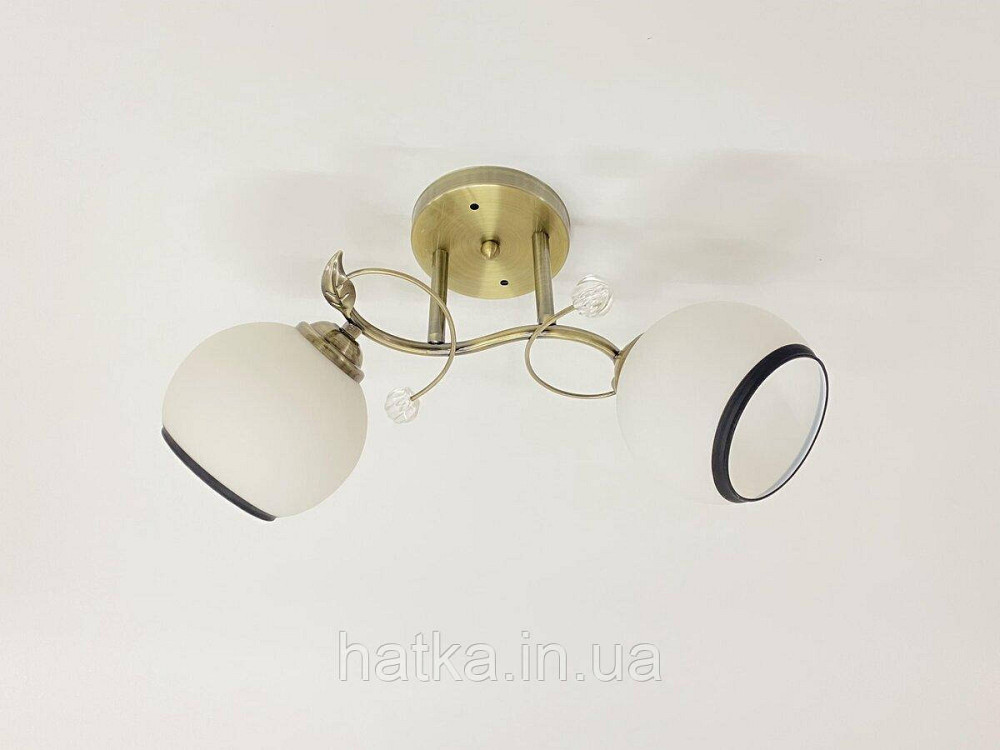 Люстра стельова на 2 плафони 6220J/2 Бронза Київ - фото 1